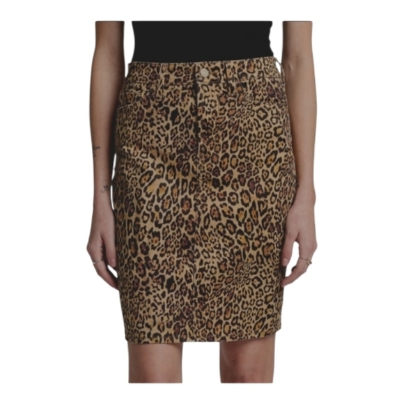 Ralph Lauren Dresses & Skirts - Ralph Lauren / Lauren Jeans Co. Cotton Leopard-Print Skirt — Size 12